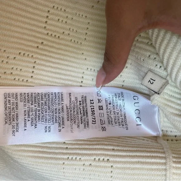 Gucci monogram button up sweater 100% cotton - Picture 7 of 9